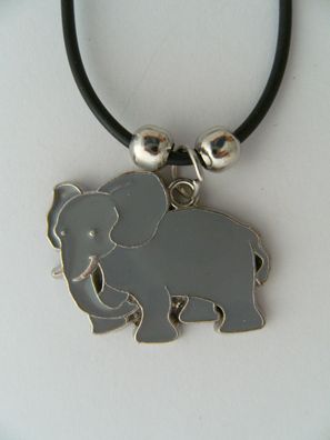 Kette Emaille Anhänger Modeschmuck Elefant Ketten emailliert Geschenke Schmuck Tier