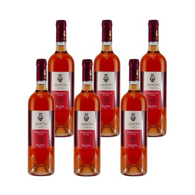 Leone de Castris Primitivo Rosé IGT Roséwein -trocken- (6 x 0,75L)