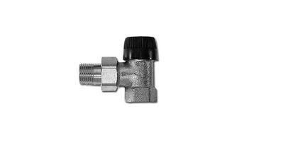 Logafix Thermostatventil TVVE15 1/2" Eckform, vernickelt, stufenlos voreinstell