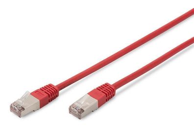 Digitus Patchkabel Premium, Kat. 5e, SF/UTP, 3,0 m, rot