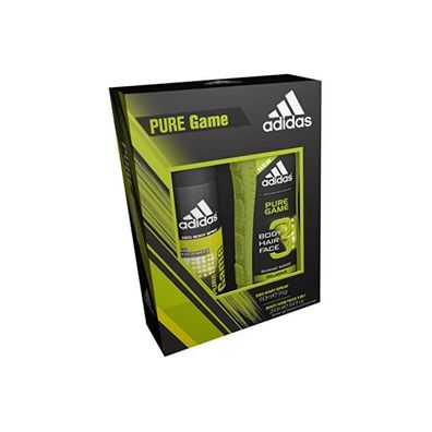 Adidas Geschenkset Pure Game Shower Gel 250 ml & Body Spray 150 ml