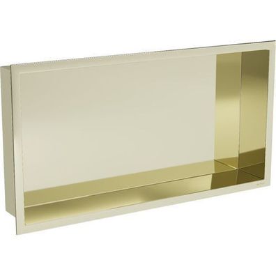 Mexen X-Wall-R Einbauregal mit Flansch 60 x 30 cm, Gold - 1950603010