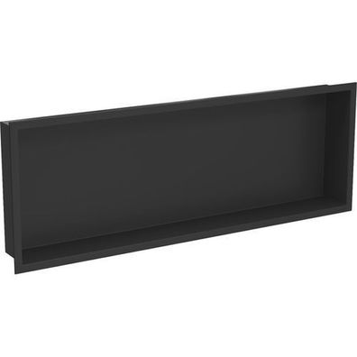 Mexen X-Wall-R Einbauregal mit Flansch 90 x 30 cm, Schwarz - 1970903010