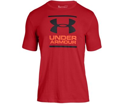 T-Shirt Under Armour Foundation Senior - Größe: S Farbe: rot/schwarz