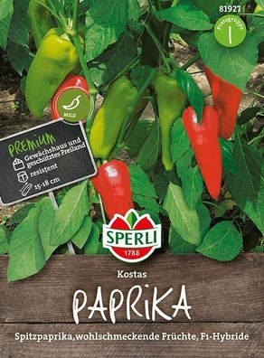 Sperli Paprika Kostas F1 - Gemüsesamen