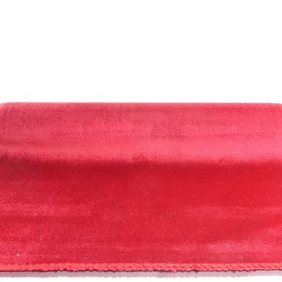 Creativ home Samt Dekostoff Rot auf Rolle 35 x180 cm 150 g/qm