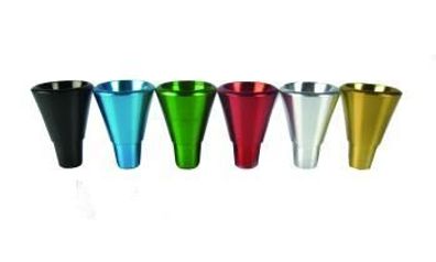 Steckkopf Alu, medium, verschiedene Farben