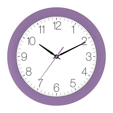 Funk-Wanduhr violett