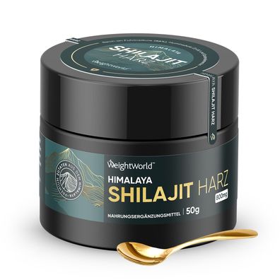 Shilajit Resin 50g - 800mg Himalaya Shilajit Original Harz mit Ashwagandha, Kurkuma