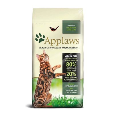 Applaws Katzenfutter Trockenfutter Alleinfutter mit Hühnchen, 80% Fleisch