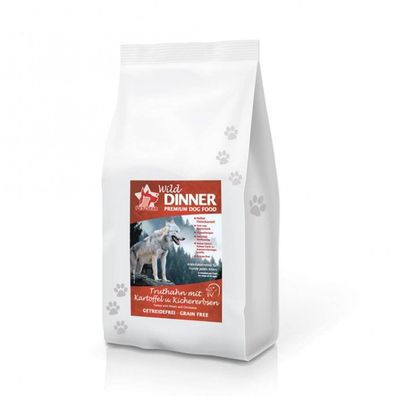 Pet-Star Hunde Trockenfutter Hundefutter Wild Dinner Truthahn Getreidefrei