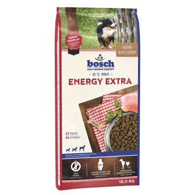 Bosch Hunde Trockenfutter Alleinfutter Adult Energy Extra 15kg