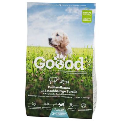 GOOOD Welpen Trockenfutter Junior Lamm & Forelle 10kg