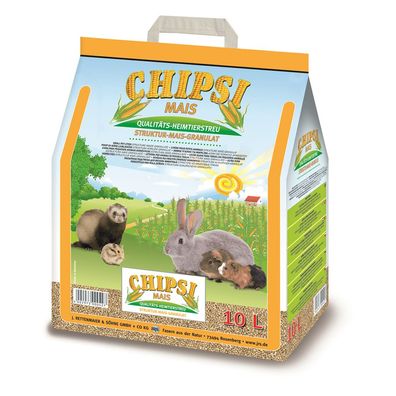 CHIPSI MAIS Kleintierstreu Einstreu Granulat 10 Liter