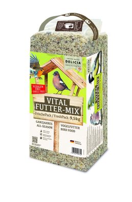 Delicia Vogelfutter Gartenvogelfutter Vital FutterMix 9,5kg