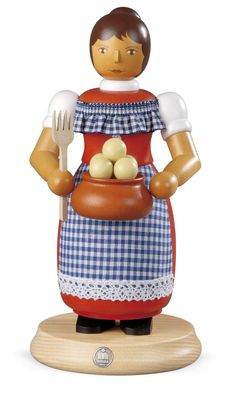 Räucherfigur Räuchermann groß Kloßfrau (BxH):11x24cm NEU Räuchermann Schnee