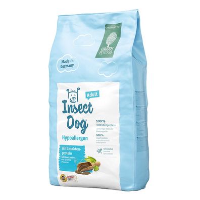 InsectDog vegetarisches Hundefutter Diät-Alleinfutter Hypoallergen 10kg