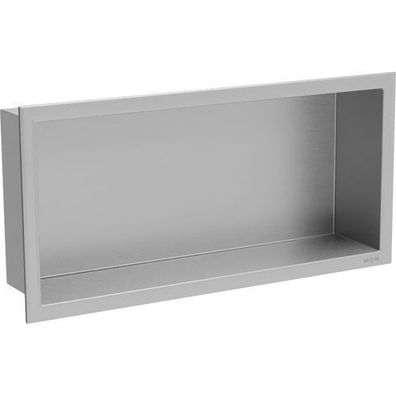 Mexen X-Wall-R Einbauregal mit Flansch 45 x 20 cm, inox - 1910452010