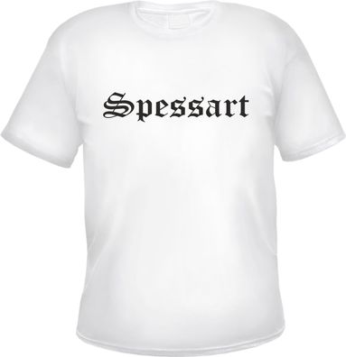 Spessart Herren T-Shirt - Altdeutsch - Weißes Tee Shirt