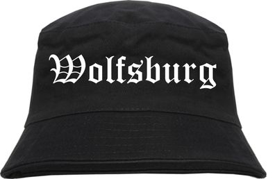 Wolfsburg Fischerhut - Altdeutsch - bedruckt - Bucket Hat Anglerhut Hut