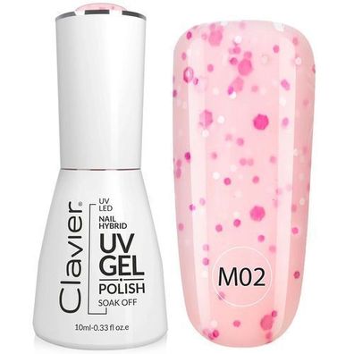 Clavier Luxus Multi-Geschmacksrichtungen Hybrid-Nagellack M02 Panna Cotta, 10ml