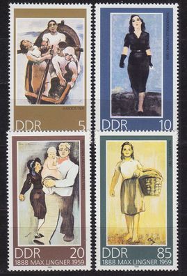 Germany DDR [1989] MiNr 3209-12 ( * */mnh ) Gemälde