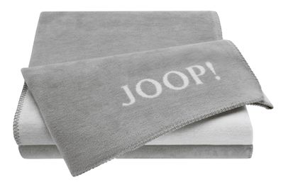 JOOP! Plaid Uni Doubleface Farbe Graphit-Rauch Größe 150 x 200