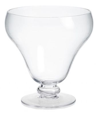 Dekorative Glasschale auf Fuß 21cm H