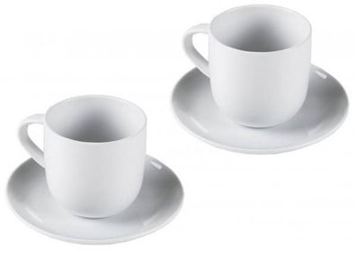 Kaffeetasse mit Untertasse pure & simple - 4 tlg. Set