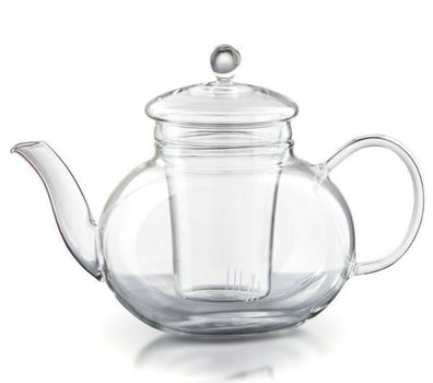 Glas Teekanne 1,0L Melody Boral mit Teesieb und Deckel
