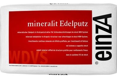 einzA mineralit Edelputz 25 kg weiß