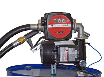 230V 80l/ min. Adam Pumps Fasspumpe Dieselpumpe + Zählwerk, autom. Zapventil