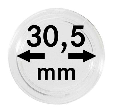 M?ünzenkapseln Lindner ?30,5 mm 10er Pack