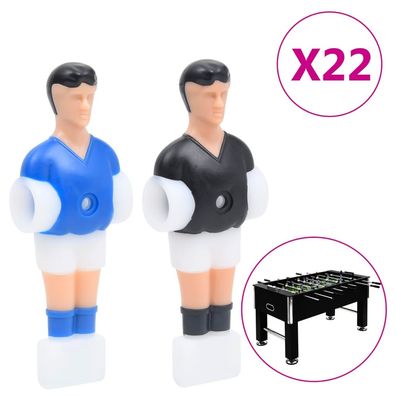 vidaXL Tischfußball-Spieler 22 Stk. für 12,7 mm Stange