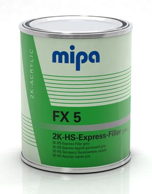 Mipa 2K-HS-Express-Filler FX 5 - 2K-Fller, 1 L, Reparaturlackierung, grau