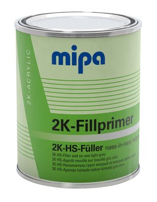 Mipa 2K-HS-Fillprimer dunkelgrau, Fller, Grundierung,1 Liter, Autolack