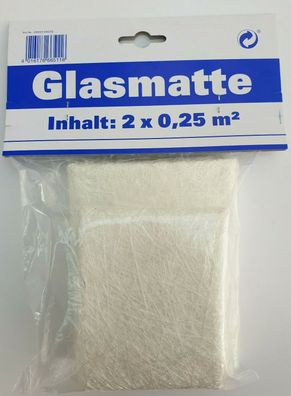 Mipa Glasfasermatte 2x 0,25 m2 300g GFK Glasfasergewebe Autolackierung KFZ Vlies