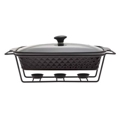 Speisewärmer aus Keramik 3 L Chafing Dish Buffet-Set Keramik-Chafer Buffetwärmer