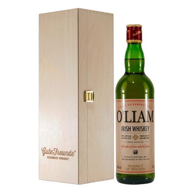 O´Liam Irish Whiskey mit Geschenk-Holzkiste