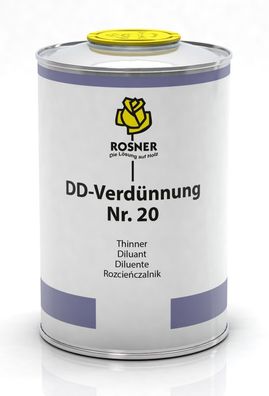 Rosner DD-Verdnnung Nr. 20 fr 2K-PUR- und DD-Lacke Holzlack Verdnner 1L, Holz,