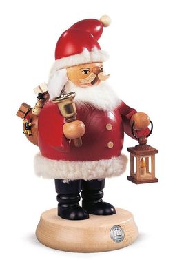 Räucherfigur Räuchermann mittelgroß Weihnachtsmann mit Glocke (BxH):11x18cm NEU