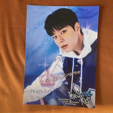 Stray Kids Seungmin "The Street Kids"Season´s Greetings 2025 7-Inch Autographed Photo