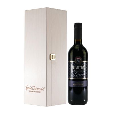 Soprano Primitivo Puglia IGT mit Geschenk-Holzkiste