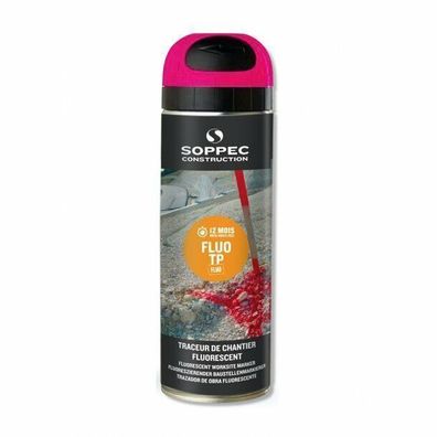 Soppec FLUO TP Baustellen-Markierspray PINK Neonlack 500 ml / 141525