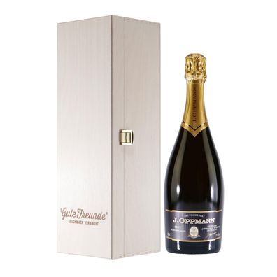 J. Oppmann Sekt Brut Flaschengärung mit Geschenk-HK