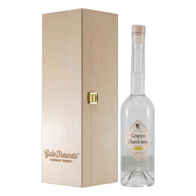 Amato Soleggiato Grappa Chardonnay mit Geschenk-HK