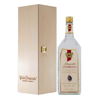 Select Gold Schwarzwälder Zwetschgenwasser mit Geschenk-HK