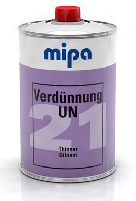 Mipa Verdnnung UN 21 fr Streichlacke + 1K Lacke + Kunstharzlack Autolack 1 Ltr