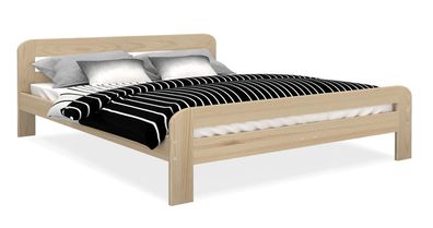 Doppelbett Einzelbett Sofie Holzbett Bett Skandinavisch 90/120/140/160/180x200cm