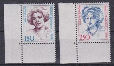 Berlin 1989 postfrisch MiNr. 844-845 Ecke unten limks